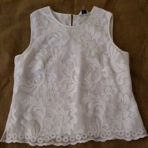 White Sleeveless Top